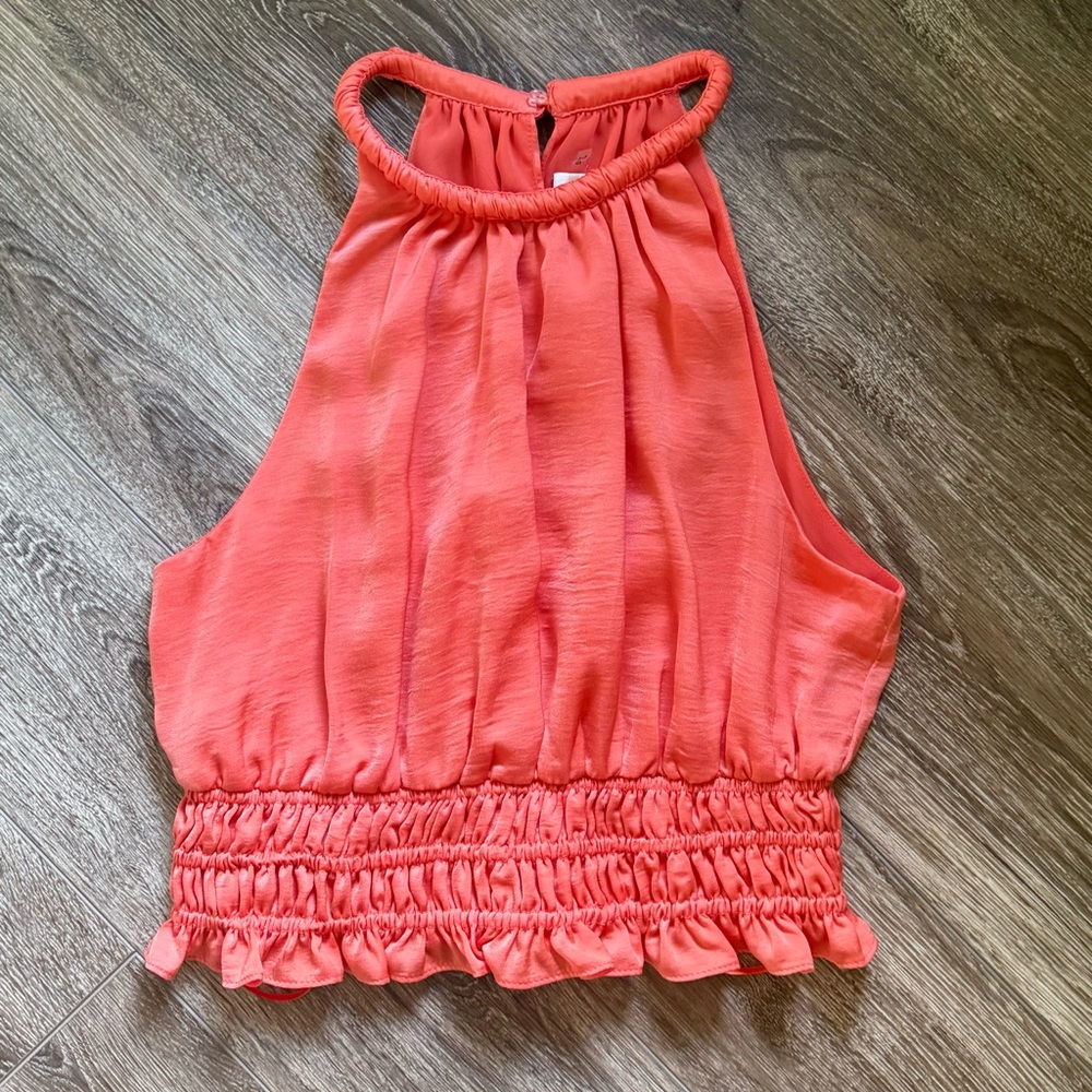 DO+BE Coral Halter Crop Top